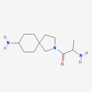 molecular formula C12H23N3O B13985311 2-Amino-1-(8-amino-2-azaspiro[4.5]decan-2-yl)propan-1-one 