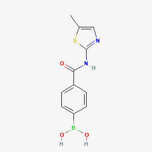 molecular formula C11H11BN2O3S B13985329 (4-((5-Methylthiazol-2-yl)carbamoyl)phenyl)boronic acid 