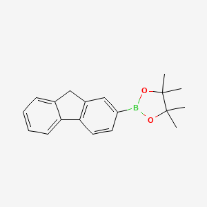 molecular formula C19H21BO2 B1398533 2-(9H-Fluoren-2-YL)-4,4,5,5-tetramethyl-1,3,2-dioxaborolane CAS No. 922706-40-9