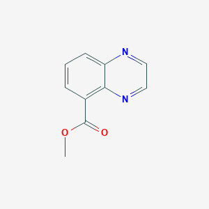 molecular formula C10H8N2O2 B1398538 Methyl quinoxaline-5-carboxylate CAS No. 6924-71-6