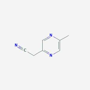 molecular formula C7H7N3 B13985417 2-(5-Methylpyrazin-2-yl)acetonitrile 
