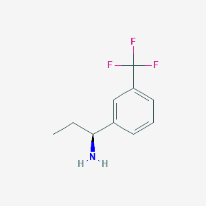 molecular formula C10H12F3N B13985422 (S)-1-(3-(Trifluoromethyl)phenyl)propan-1-amine 