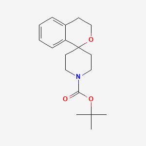 molecular formula C18H25NO3 B1398543 Tert-butyl spiro[isochroman-1,4'-piperidine]-1'-carboxylate CAS No. 909034-76-0