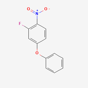 molecular formula C12H8FNO3 B13985433 1-Phenyloxy-3-fluoro-4-nitrobenzene 