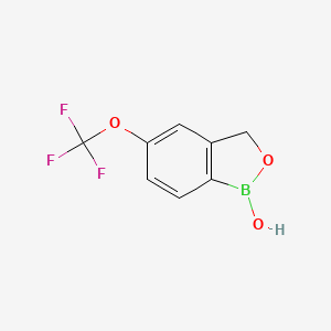 molecular formula C8H6BF3O3 B13985491 1-hydroxy-5-(trifluoromethoxy)-3H-2,1-benzoxaborole 