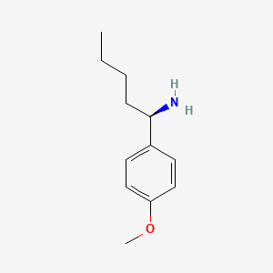molecular formula C12H19NO B13985496 (R)-1-(4-methoxyphenyl)pentylamine 