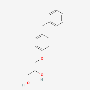 molecular formula C16H18O3 B13985511 3-(4-Benzylphenoxy)propane-1,2-diol CAS No. 59365-67-2