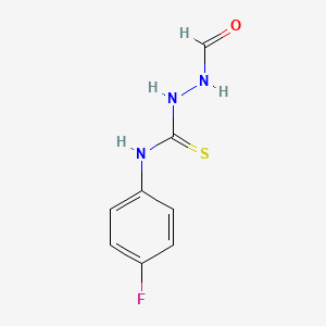 molecular formula C8H8FN3OS B1398553 1-Formyl-4-(4-fluorophenyl)thiosemicarbazide CAS No. 457609-53-9