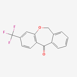 molecular formula C15H9F3O2 B1398556 3-(trifluoromethyl)dibenzo[b,e]oxepin-11(6H)-one CAS No. 4504-94-3