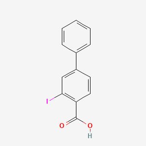 molecular formula C13H9IO2 B1398557 3-Iodobiphenyl-4-carboxylic acid CAS No. 5737-84-8