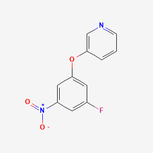 molecular formula C11H7FN2O3 B1398558 3-(3-Fluoro-5-nitrophenoxy)pyridine CAS No. 803700-29-0