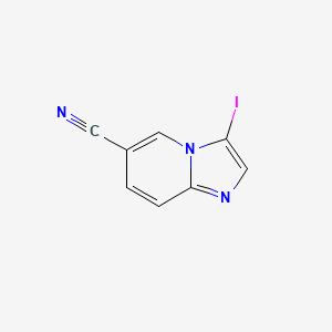 molecular formula C8H4IN3 B1398559 3-Iodoimidazo[1,2-a]pyridine-6-carbonitrile CAS No. 885276-13-1