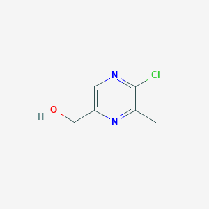 molecular formula C6H7ClN2O B13985591 (5-Chloro-6-methyl-2-pyrazinyl)methanol 