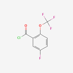 molecular formula C8H3ClF4O2 B1398563 5-Fluoro-2-(trifluoromethoxy)benzoyl chloride CAS No. 1092460-84-8