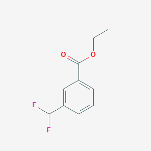 molecular formula C10H10F2O2 B13985636 Ethyl 3-(difluoromethyl)benzoate 