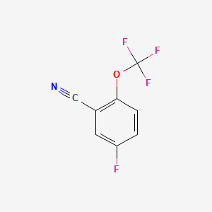molecular formula C8H3F4NO B1398564 5-氟-2-(三氟甲氧基)苯甲腈 CAS No. 1092460-82-6