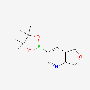 molecular formula C13H18BNO3 B13985655 3-(4,4,5,5-Tetramethyl-1,3,2-dioxaborolan-2-yl)-5,7-dihydrofuro[3,4-b]pyridine 