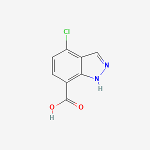 molecular formula C8H5ClN2O2 B13985710 4-Chloro-1H-indazole-7-carboxylic acid 