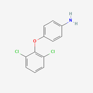 molecular formula C12H9Cl2NO B13985712 4-(2,6-Dichlorophenoxy)aniline CAS No. 90593-26-3