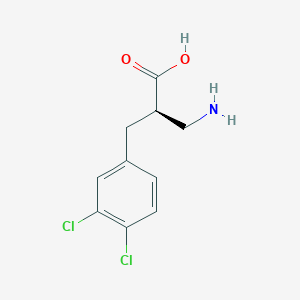 molecular formula C10H11Cl2NO2 B13985732 (R)-3-Amino-2-(3,4-dichlorobenzyl)propanoic acid 