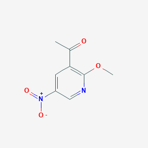 molecular formula C8H8N2O4 B13985733 1-(2-Methoxy-5-nitropyridin-3-yl)ethanone 