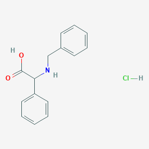 molecular formula C15H16ClNO2 B1398575 Benzylaminophenylacetic acid hydrochloride CAS No. 1290901-33-5