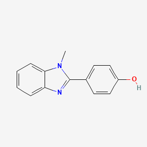 molecular formula C14H12N2O B13985757 4-(1-Methyl-1H-benzo[d]imidazol-2-yl)phenol 