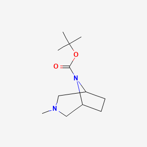 molecular formula C12H22N2O2 B13985762 3-Methyl-3,8-diaza-bicyclo[3.2.1]octane-8-carboxylic acid tert-butyl ester 