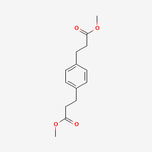 molecular formula C14H18O4 B13985785 Propanoic acid, 3,3'-(1,4-phenylene)bis-, dimethyl ester CAS No. 5312-03-8
