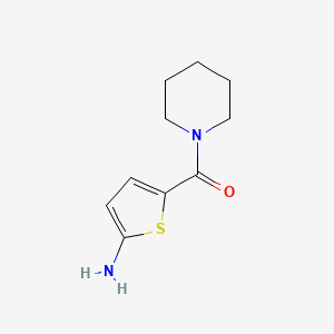 molecular formula C10H14N2OS B13985792 (5-Aminothiophen-2-YL)(piperidin-1-YL)methanone 