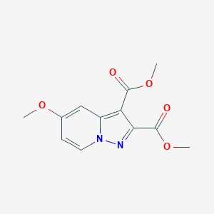 molecular formula C12H12N2O5 B13985806 Dimethyl 5-methoxypyrazolo[1,5-a]pyridine-2,3-dicarboxylate 