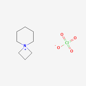 molecular formula C8H16ClNO4 B13985822 4-Azoniaspiro[3.5]nonane, perchlorate CAS No. 18098-84-5