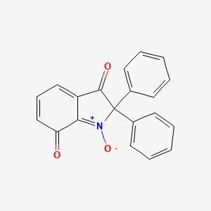 molecular formula C20H13NO3 B13985848 1-Oxo-2,2-diphenyl-2H-1lambda~5~-indole-3,7-dione CAS No. 65817-75-6