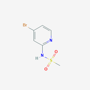 molecular formula C6H7BrN2O2S B13985864 N-(4-bromopyridin-2-yl)methanesulfonamide 