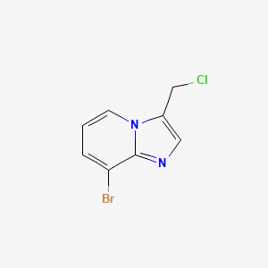 molecular formula C8H6BrClN2 B13985878 8-Bromo-3-(chloromethyl)imidazo[1,2-a]pyridine 