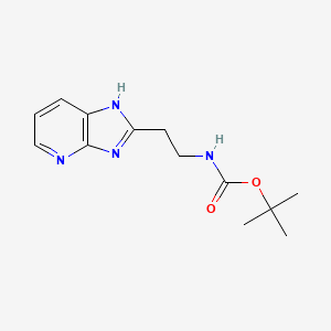 molecular formula C13H18N4O2 B1398588 tert-butyl 2-(3H-imidazo[4,5-b]pyridin-2-yl)ethylcarbamate CAS No. 1269293-39-1