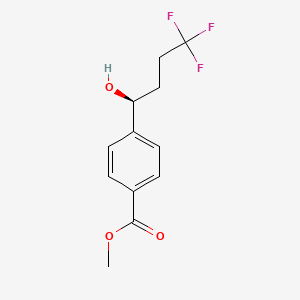 B1398589 (S)-methyl 4-(4,4,4-trifluoro-1-hydroxybutyl)benzoate CAS No. 953422-97-4