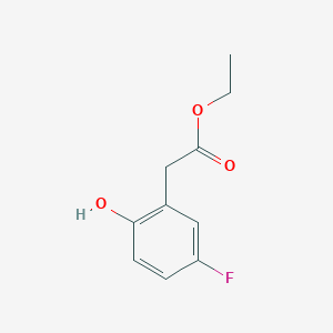 molecular formula C10H11FO3 B13985898 Ethyl 2-(5-fluoro-2-hydroxyphenyl)acetate 
