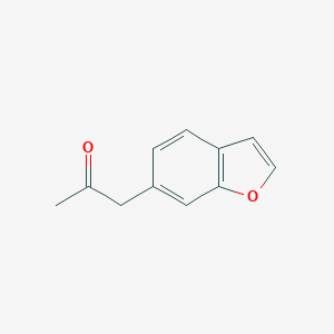 molecular formula C11H10O2 B139859 1-(6-Benzofuranyl)-2-propanone CAS No. 286836-34-8