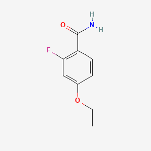 molecular formula C9H10FNO2 B1398591 4-Ethoxy-2-fluorobenzamide CAS No. 1206593-31-8