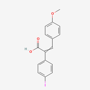molecular formula C16H13IO3 B1398599 (2Z)-2-(4-Iodophenyl)-3-(4-methoxyphenyl)-acrylic acid CAS No. 3353-25-1