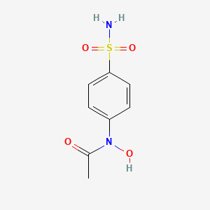 molecular formula C8H10N2O4S B13986015 N-hydroxy-N-(4-sulfamoylphenyl)acetamide CAS No. 35413-65-1