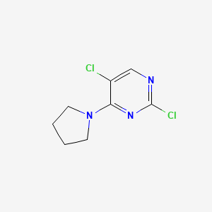 molecular formula C8H9Cl2N3 B13986024 2,5-Dichloro-4-pyrrolidin-1-ylpyrimidine 