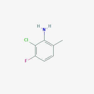 molecular formula C7H7ClFN B13986043 2-Chloro-3-fluoro-6-methylaniline 