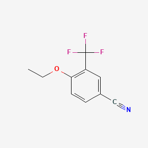 molecular formula C10H8F3NO B1398605 4-Ethoxy-3-(trifluoromethyl)benzonitrile CAS No. 1206593-22-7