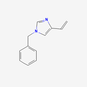 molecular formula C12H12N2 B13986059 1H-Imidazole, 4-ethenyl-1-(phenylmethyl)- CAS No. 86803-30-7