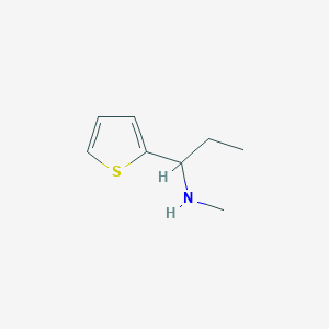 molecular formula C8H13NS B13986101 N-Methyl-1-thiophen-2-YL-propan-1-amine CAS No. 6309-17-7