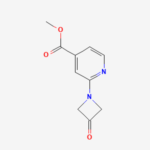 molecular formula C10H10N2O3 B13986158 Methyl 2-(3-oxoazetidin-1-YL)isonicotinate 
