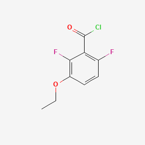 molecular formula C9H7ClF2O2 B1398618 3-Ethoxy-2,6-difluorobenzoyl chloride CAS No. 1092461-27-2
