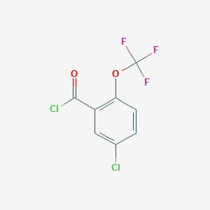 molecular formula C8H3Cl2F3O2 B1398619 5-Chloro-2-(trifluoromethoxy)benzoyl chloride CAS No. 1092461-17-0